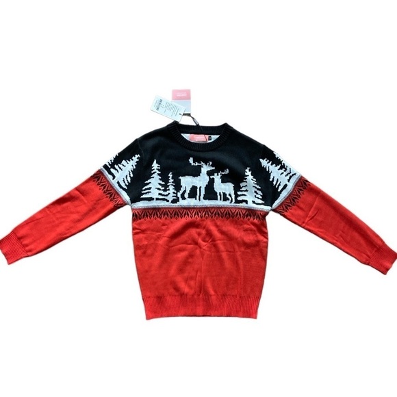 Camii Mia Girls' Reindeer Pullover Crewneck Ugly Christmas Sweater Medium NWT - Picture 12 of 12